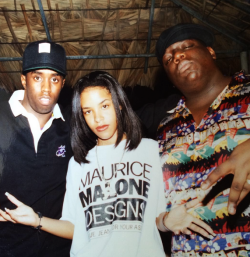 90shiphopraprnb:  Puff Daddy, Aaliyah and Notorious B.I.G. 