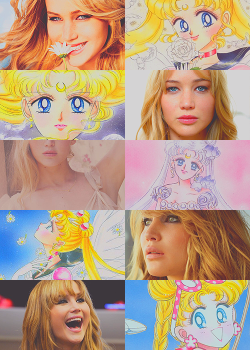 colorfulusagi:  Sailor moon fancast1 • Usagi Tsukino • Jennifer Lawrence She’s pretty, she loves food more than anything and never forget she’s the queen of derps! :D