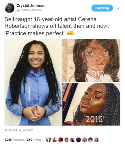 duppyman:  bellaxiao:  Mad talent 😫Her Twitter: ohsocerenaHer IG:  ohsocerena     She was talented from the jump. I’m glad she kept going.