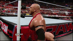 Dragging Brad back to his locker room. Ryback is going to have some fun with his nice ass