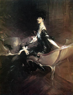 lyghtmylife:  Giovanni Boldini [Italian Academic Painter, 1842-1931] Consuelo, Duchess of Marlborough, with Her Son Ivor Spencer-Churchill, 1906 oil on canvas Height: 218.44 cm (86 in.), Width: 170.18 cm (67 in.) Metropolitan Museum of Art - New York,
