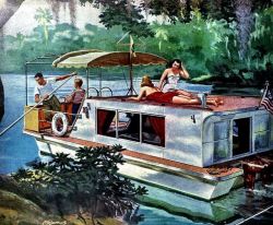 danismm:  Aluminum Houseboat, 1956