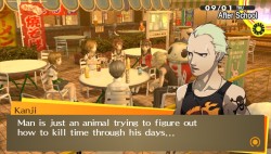 anikisean:  banasmagiccastle:  faeries-aire-and-death-waltz:  i’m bringing a few selections back though as a reminder that kanji tatsumi is the best character in this fucking game (kanji gives you that cookie)  LOOK ME IN THE EYES AND TELL ME KANJI