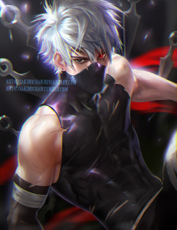 sakimichan:Nsfw , normal/ sexy version :3 for kakashi as requested! Kakashi’s awesome! I had fun with this piece :)Uncensored psd, jpg and video process available via [[ https://www.patreon.com/creation?hid=2036833&amp;u=371321&amp;alert=3 ]]