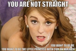 sweet-sissy-natalie:  I guess a real sissy girl who totally embraced her female side is straight whe having such dreams ;-)   Also want cum in my hair back in an on my ass. Want to bath in cum