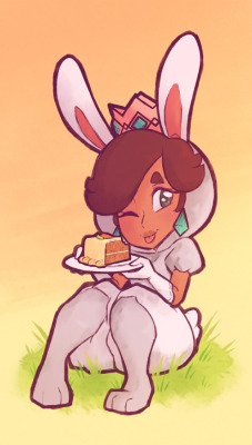 alittlecasshern:I mean I’ve always wanted to draw one of my characters in a bunny costume and the time feels stupidly appropriate so here you go