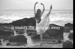 Dancing makes the pain go away. on We Heart It.
