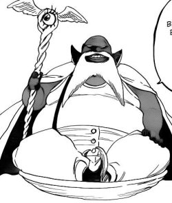 animedads:  animedads:  this guy in bleach is the long lost kai from dragonball who couldn’t get a cardinal direction assigned to him and he sat on a plate for 1000 years  I just realized this guy was introduced like six fucking months ago and still