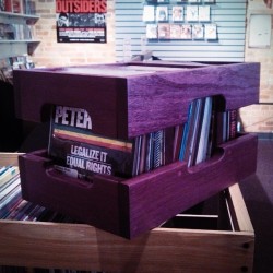 vnylst:  Would you own the 4Way 7” Purple Heart Crate? || Your pledge puts us to work for you: vnylst.com || #vinylrecords #vinyllove #45s #45rpm #vnylst #contemporary #design #ditc #stateofmind 