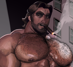 sarah-borrows:  My thirst for a huge hairy Bigby still exists. I didn’t even prep him for No Shave November, I just wanted to draw lots of hair. &lt;3 