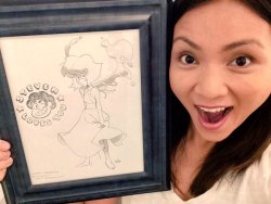 nickeberly:  Happy Birthday Jennifer Paz (voice of Lapis Lazuli). Her gift from Rebecca Sugar is a drawn picture of Lapis Lazuli with a Steven Universe stamp. Thank you for voicing my favorite character of all. 