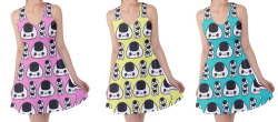 holleyteatime:    ✨ New! ✨ Cute rice ball Sleeveless Skater Dresses. Now available in my shop. Check out our Everyday Cutie Sale here. ♡ - -&gt;http://holleyteatime.storenvy.com/collections/1378343-sleeveless-skater-dress-everyday-cutie-sale★