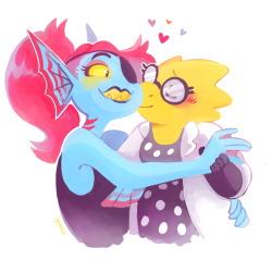jeneco:  watch out guys, it’s my favorite otp of all time again \o/Did a lot of school work today, after a while I got sick of it, said “fuck it” to myself, and decided to listen to anime mixtapes on 8tracks while drawing some good old alphyne.