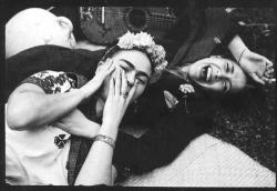 attraversiamo-o:  Frida y Chavela  Chavela Vargas! She has inspired me to cover a few of her songs. She came out of the closet in 2001 when she was 80 years old. Her and Frida were lovers.