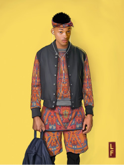 vmagazine:  To commemorate the 25th anniversary of ‘Fresh Prince of Belair’, Brooklyn-based illustrator Leland Foster teamed up with fashion e-commerce site Lyst to re-imagine what the cast would look like in 2015. Will - Carlton - Ashley  - Phil 