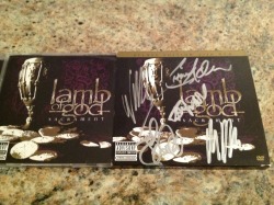 I&rsquo;ve met Lamb of God a few times,had this cd signed when they toured with Megadeth on Gigantour at the OKC show.