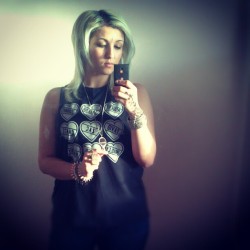 #today &rsquo;s #outfit #tank #hearts #love #me #hair