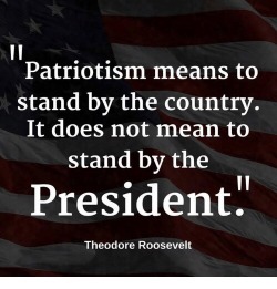 Theodore Roosevelt, a President who understood what it meant to be the leader of this great country. BTW, it was and is still great desire the current occupant in the WH.