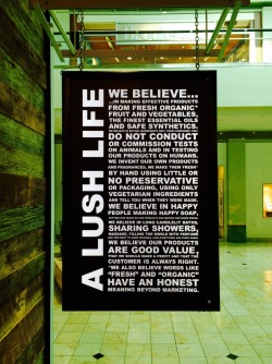 lifelonglushie:  I love our statement. We believe in so many amazing values that not many people even think about when they choose to buy something from a company. We truly believe in a better world, and work so hard to implement that ideal. 