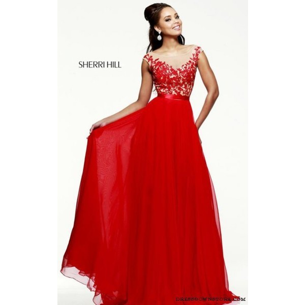 Sherri hill red prom dress