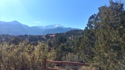 I went to Garden of the Gods today and got a nice picture of Pikes Peak.