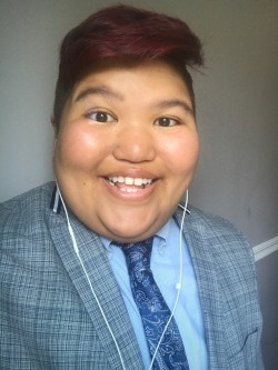 dapperxdyke:  What I wore today for a job interview. Keep your fingers crossed for me, fellow tumblr-ers!