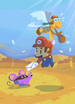 tubartist:  Even with a Player’s Guide, I always ended up lost in Dry Dry Desert somehow.Also don’t be lazy, Mario! You can walk for yourself!