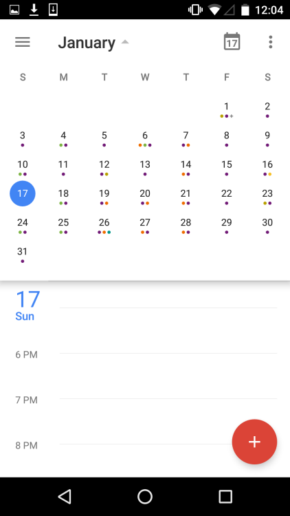 Monthly View on Google Calendar #ui #inspiration #interface #materialdesign #design #android