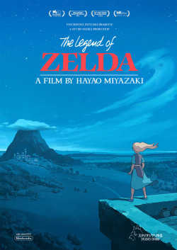 matt&ndash;vince:  Studio Ghibli x Legend of Zelda  Poster concepts I made for fun. Imagine the score for something like this… 