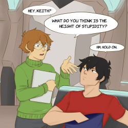 insatiableanapetite:  keith whykudos to those who noticed the reference to my previous voltron shitpost, lol(from incorrect quotes)