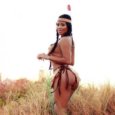 Sexy native american indian woman