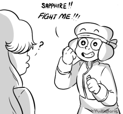 mudflaparts:  okay buT HOMEWORLD HEADCANON THAT THEY TOTALLY BECAME SPARRING BUDDIES AFTER A FEW MISSIONS TOGETHER??Ruby ends up teaching Sapphire how to follow through hard on her hits and Sapphire teaches Ruby a little into how to be quick to turn your