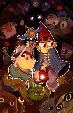 scrotumnose:  i rushed out an OVER THE GARDEN WALL piece before AX! ive been meaning to make one since forever, so i’m glad that the con has lit a fire under my ass to do it!