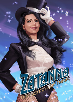 thehappysorceress:This is so perfect - captures Zee as she truly is!Zatanna by Irvin Tustin