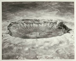 humanoidhistory:  The Barringer meteor crater in Arizona, circa 1920. (USC Digital Library) 