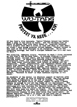 Wu-Tang Press Kit - BMG Music (1993) (via djsavone)
