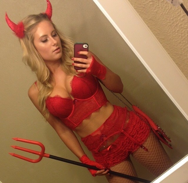 Heavenly devil halloween costume hot pics