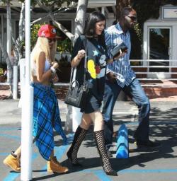 luvkardashjennx:  Kylie and Pia Mia leaving Fred Segal in West Hollywood today.