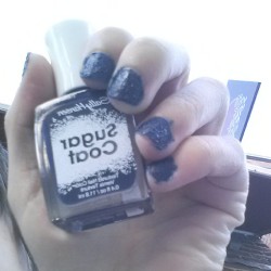 I impulse bought nail polish while waiting to pick up comic con passes… not sure if I’m about the textured polish life.