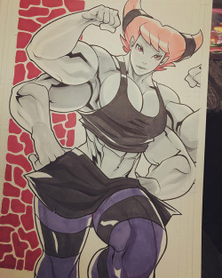 riv3th3d: Quad Jinx - edwinhuang Grabbed this at Otakon (now in DC).  I was having a hard time finding any artists to hire for anything, but after chatting with him figured I should go for broke (he opted to use her outfit from the show). Certainly worth