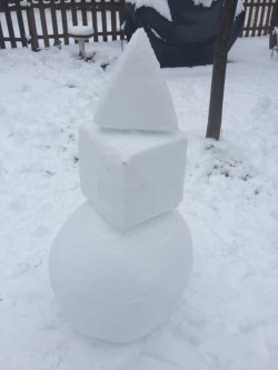 lewinsky2016:  i made the sickest snowman of the century i think