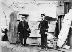 mortisia:  Coffins for the recovered bodies from the Titanic are seen in Halifax in 1912. April 15, 2012 marks the 100th anniversary of the sinking of the Titanic. The ship embarked on her maiden voyage from Southampton, England to New York in 1912, only