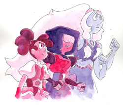 gracekraft:  Some fanart for the latest slew of Steven Universe episodes! Gosh the past month or so has been a wild ride with all those episodes. I drew a few of these when I only had a peek at designs without color, so if they’re off it’s because