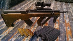 chrisgunman:  runningrepublican:  weaponslover:  SKS rifle in custom wooden bullpup stock  What the fuck is this  I’ve asked this every time it shows up on my blog….WHERE THE HELL DOES YOUR CHEECK GO