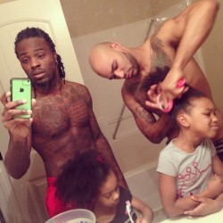 sourcedumal:  boyimdrankin:  lalazarda:  lovenlife4me:  Being fathers is getting our daughters up at 5:30 am making breakfast getting them dressed for school and putting them on the bus by 6:30 .This is a typical day in our household . It’s not easy