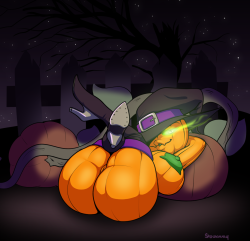certifiedhypocrite:  tisinrei:theterriblecon:stowaway-aboard:Something’s rustling in the pumkin patch outside. I don’t think my original plan for a halloween pic was going to get done in time, so i gave @theterriblecon ‘s Lady Pumpkin a whirl