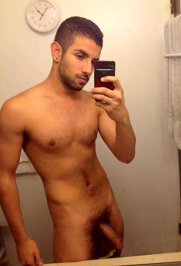 Male naked guy selfie