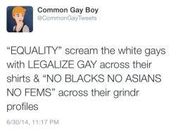 stopwhitepeopleforever:CAN YOU SAY THAT ONE MORE TIME???? THE WHITE GAYS ARE A BIT HARD OF HEARING WHEN IT COMES TO THE TRUTH