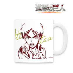 snkmerchandise: News: Arma Bianca Color Mugs Original Release Dates: July 2018Retail Price: 1,650 Yen Each Arma Bianca has released new mugs featuring ink outline versions of Eren, Mikasa, Armin, Jean, Levi, and Erwin in different colors! The wrap-around