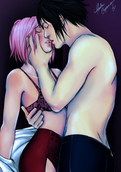 panda-capuccino: “I want to burn with you tonight” Some Sasusaku, my darlings, hope you enjoy! I hope they have a sweet resolution on these 3 remaining chapters… (I’m so pumped with the news! Next week we have 2 chapters! 699 and 700! And last